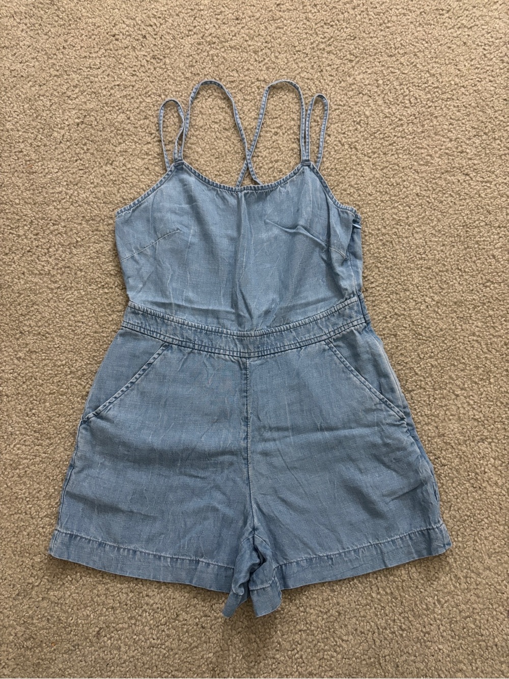 Loft denim romper